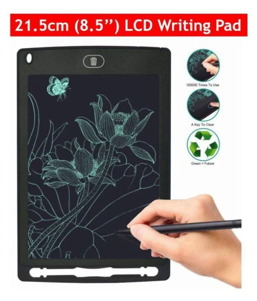Hardbound LCD Writing Pad 8.5 inch multicolor LCD Tablet