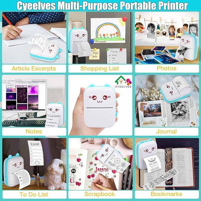 Mini Printer Portable Pocket Thermal Printer