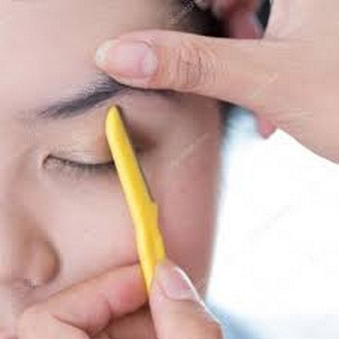 Tinkle Eyebrow Razor 3 Pack, Eyebrow Face Hair Removal & Shaper (random color)